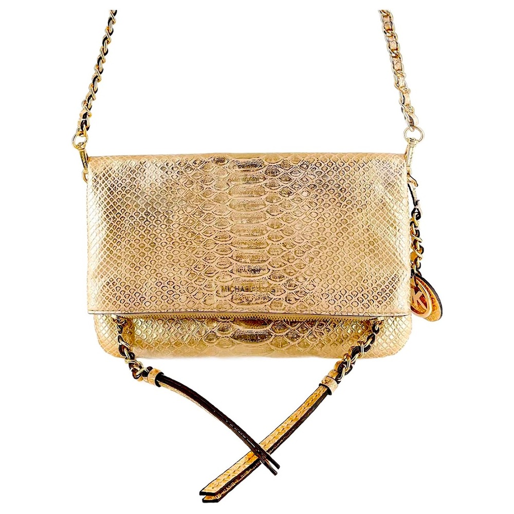 Michael Kors Gold Pochette Golden clutch bag